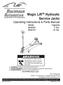 Magic Lift TM Hydraulic Service Jacks Operating Instructions & Parts Manual