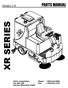 PARTS MANUAL. Version 2.8 XR SERIES. R.P.S. Corporation Phone: P.O. Box 368 Fax: Racine, Wisconsin 53401