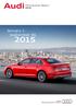 Audi. January 1 to. September 30, Third Quarter Report 2015