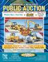 PUBLIC AUCTION CONSTRUCTION & UTILITY EQUIPMENT REAL ESTATE GOV T FLEET VEHICLES
