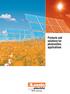 Products and solutions for photovoltaic applications