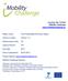 Contract No: imobility Challenge   Final Publishable Summary Report. Version number: Version 1.0. Dissemination level: