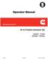 Operator Manual. 50 Hz Portable Generator Set. EGMBT / P4500 EGMBU / P5500e. English (Issue 2)