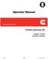 Operator Manual. Portable Generator Set. EGMBT, P4500 EGMBU, P5000e. English (Issue 5)