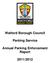 Watford Borough Council. Parking Service. Annual Parking Enforcement Report