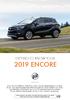 2019 ENCORE GETTING TO KNOW YOUR. buick.com