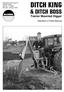 DITCH KING & DITCH BOSS. Tractor Mounted Digger. Operation & Parts Manual