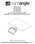 415/417NR NOTEBOOK TRAY ASSEMBLY & OPERATION INSTRUCTIONS