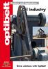 Products and Applications. Oil Industry. Drive solutions with Optibelt