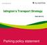 Islington s Transport Strategy Draft (2012/13)