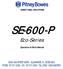 SE-600-P Eco-Series. Operation & Parts Manual