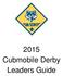 2015 Cubmobile Derby Leaders Guide