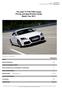 The Audi TT/TTS/TTRS Coupé Pricing and Specification Guide Model Year 2011