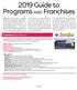 2019 Guide to Programs AND Franchises