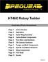 HT46X Rotary Tedder. Illustrated Parts Breakdown. Center Section
