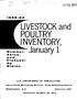 LIVESTOCK and POULTRY INVENTORY, January 1. Nurnbf!r, Value, and Classes By. Slates 1955-&0. ,j_,;/.. ~
