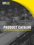 PRODUCT CATALOG YOUR PARTNER IN CRITICAL POWER SOLUTIONS