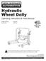 Hydraulic Wheel Dolly