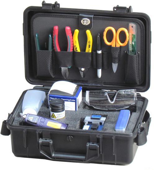 Fiber Optic FTTH Termination Kit FTK-08 FAST Connector Termination Kit FAST Connector Termination Tool Kit contains all the tooling you need to prepare the fibre optic cable (breakout, stripping and