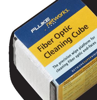 NFC-Cube Cleaning cube with wipes cleans up to 500 end-faces