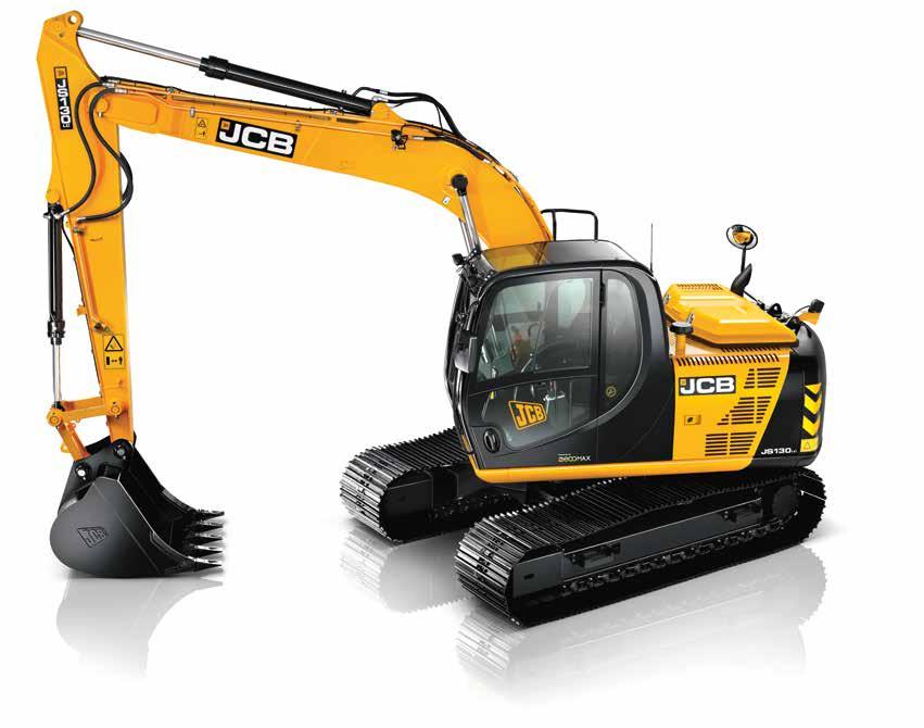 JS115/130/145 TRACKED EXCAVATOR. 2. Working environment The JS115/130/145 creates a quieter working environment inside and out.