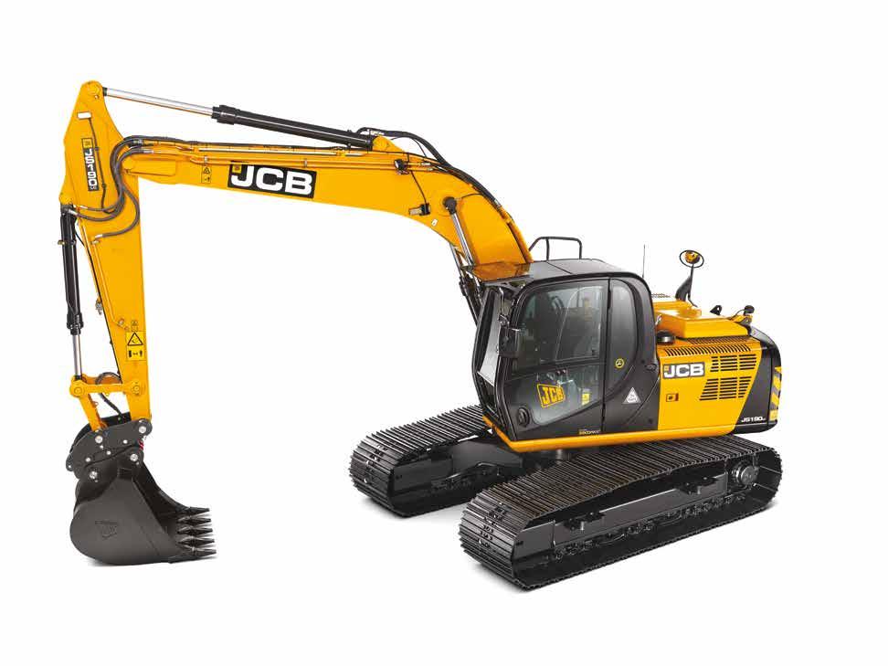 JS160/180/190 TRACKED EXCAVATOR. 1. Here to help JCB JS160/180/190 grease points are centralised for safe and easy access to high level pivots. 1 5.