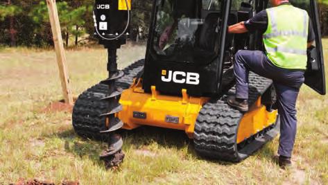 AUGERS n JCB augers provide high torque allowing you to drill with speed and precision in the toughest of ground conditions.