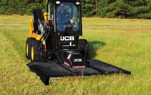 BROOMS, ANGLE n JCB angle brooms provide clean up solutions for a variety of applications including street and parking lot maintenance, construction and industrial site clean-up and snow removal.