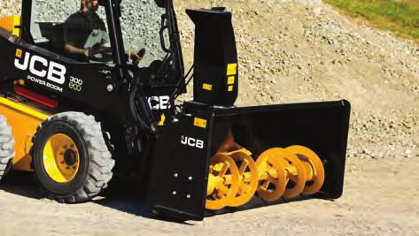 n Hydraulically adjusted depth and side shift functions are easily operated from inside the cab with the JCB multi-function controls.