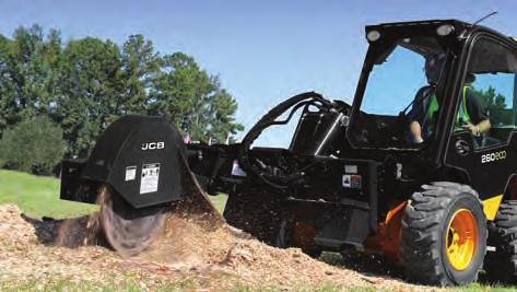 n 60º of swing arc allows the operator to cover a large cutting area in a single pass for quick stump removal. n The offset mounted swing arm design provides excellent visibility to the cutting area.