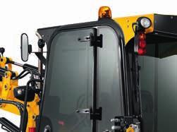 the event of a breakage, the panes are easy to replace. 4 6 The rear boom can be manually locked for added safety when roading.