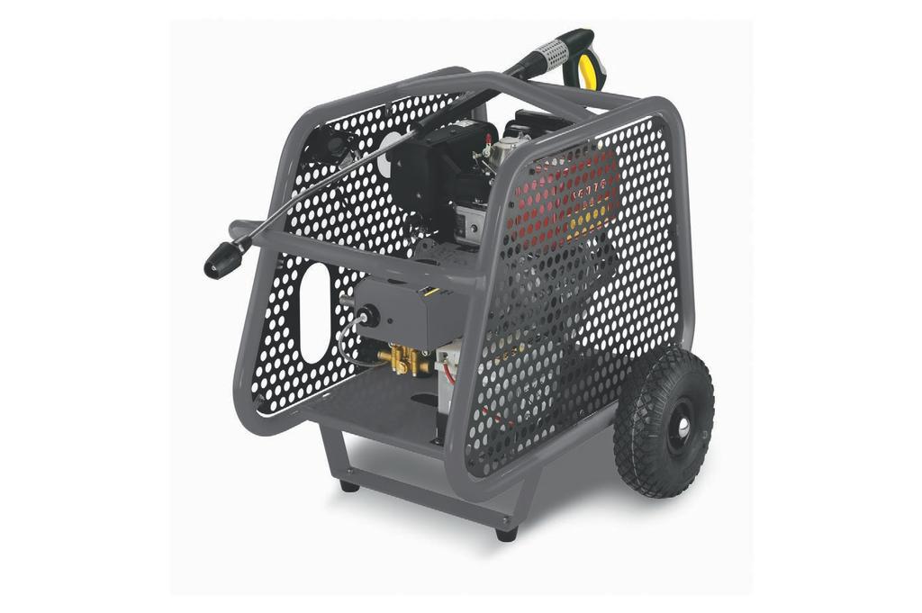 HD 1050 De Cage Independently usable high-pressure cleaner with electric start and a hard-wearing