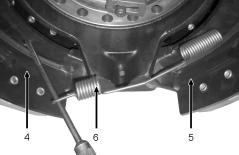 Make sure that the inner diameters of the brake drums are the same on an axle when reinstalling the brake drums. Always replace both brake drums on an axle. 4.