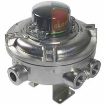 ES Series 316 Stainless Steel Housing UL Listed NEMA 4, 4X, Weather Proof Visual indicator options Dual threaded conduit entries with extra terminals High Resolution Splined Cam ISO F05 and NAMUR