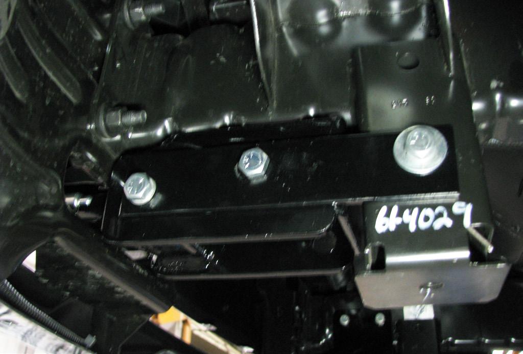 The photo above shows the recommended installation of the cables to frame of vehicle.
