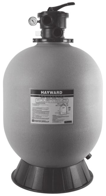 EFFECTIVE 01-02-12 PAGE 209 HAYWARD HIGH RATE SAND FILTERS & FILTER BASES Inground - 1½" and 2" Plumbing 01W0201000 S166T 16" Polymeric Filter w/6-position 1½" each 402.