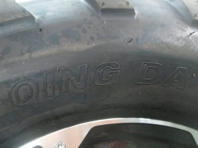 Marking on rear tires