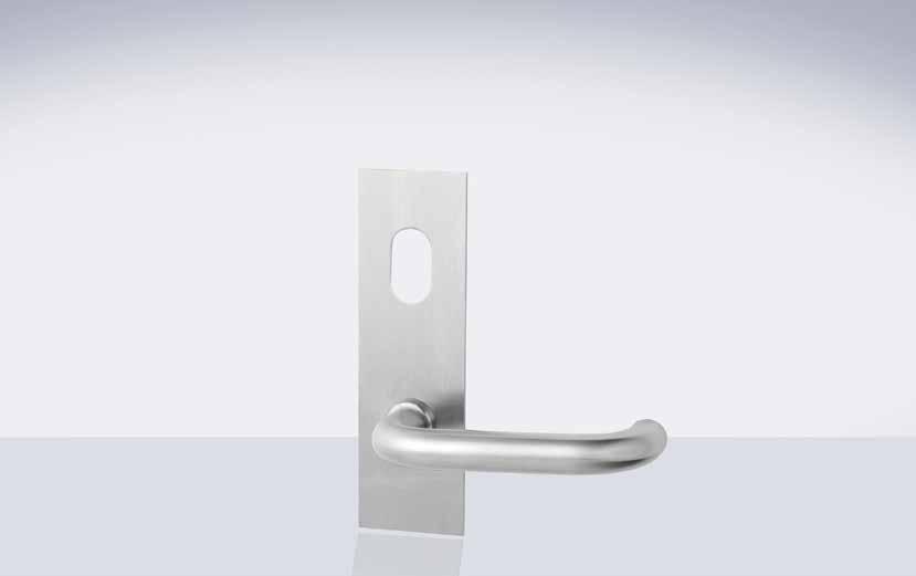 224 Series Artefact Rectangular Plate Furniture The 224 Series Door Furniture is 162mm long x 50mm wide with square ends.