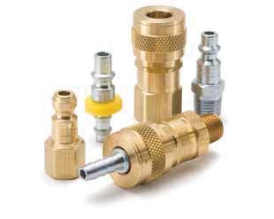 Universal Couplers Accepts three types of Nipples Push-to-connect sleeve, single shut off UC Series Pneumatic Quick Couplers connect with Industrial Interchange, 10 series (Tru-Flate), and 50 series