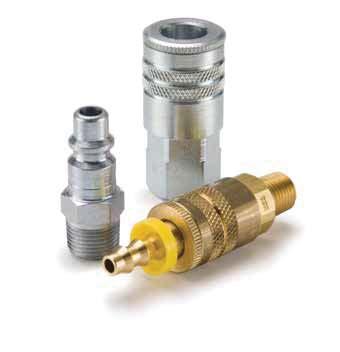 20 Series Couplers Manual sleeve, single shut off 20 Series Pneumatic Couplers mate with Industrial Interchange nipples, the standard male tip of the pneumatic industry.