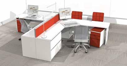 Davos Open Office Planning Plan 1 Plan 2 Knee Space Credenza (qty=2) 92 w x 20 d x 29 h Divider Panel 92 w x 3 d x 12 h Fixed Project Table (qty=2) 48 w x 24 d x 29 h Leather Desk Pad (qty=2) 28 w x