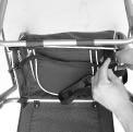 rollator: 1. Remove the rollator and all components from the packaging. Fold out the rollator. 2. Remove any packaging from the rollator tubing.