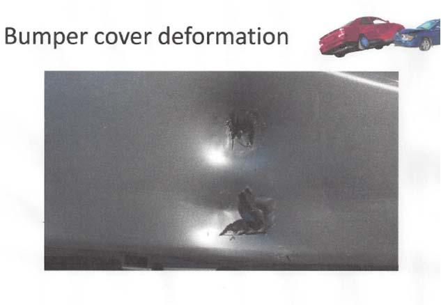 Figure 9. Mazda Impact Damage.
