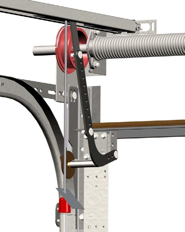 POWER HEAD CHASSIS C BRACKETS OPTIONAL PUNCHED ANGLE RAIL SUPPORT BRACKET MARTIN SIDE MOUNT OPENER INSTALLATION - May be mounted right side or left side - WARNING!