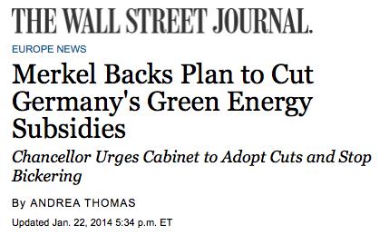an increasing of energy costs, which will harm jobs in Germany in a serious way.