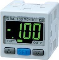 4 kv) 2 to 7 mm IZD0-0 (±20 kv) Electrostatic Sensor Monitor / Series IZE Receives an output from the IZD0 electrostatic
