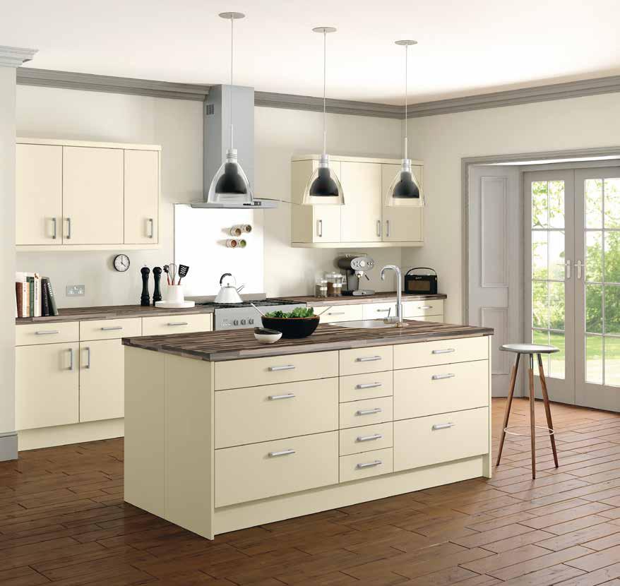 Trieste The Trieste range is a durable and adaptable choice, with no less than nine available finishes: Beech, Maple, Walnut, Elements, Rosewood, White Willow, Gloss