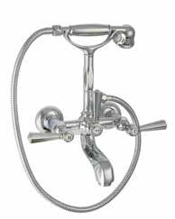 Mingus 3 Hole Basin Mixer with Pop-up waste with 1/2 Flexible Pipes Article No.