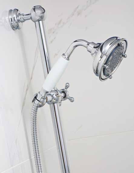 Princess Nouveau Shower Column with Fixed Shower Head Dia. 200 mm with Hand Shower with Diverter Article No.