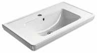 Tiffany Wall Mounted Wash Basin with Overflow 900 x 500 x 230 mm with One Tap Hole Article No. BDS-BLO-T103-WH with 3 Tap Holes Article No.